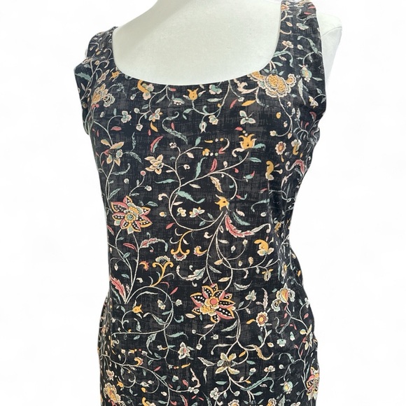Peruvian Connection Black Floral Midi Dress - Picture 3 of 7